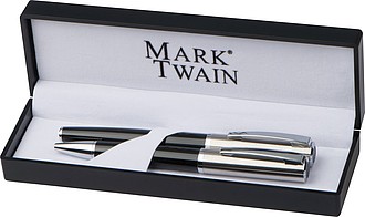 Psací sada značky MARK TWAIN, KP a roller - reklamní předměty