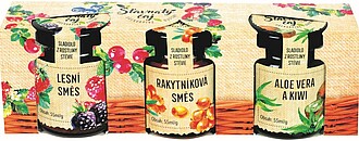 RAWEKI - sada pečených čajů - lesní směs, rakytník, aloe vera s kiwi - reklamní předměty