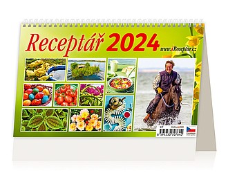 Receptář 2025, stolní kalendář - reklamní kalendáře