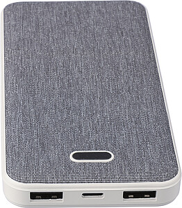 Recyklovaná ABS powerbanka, bílá