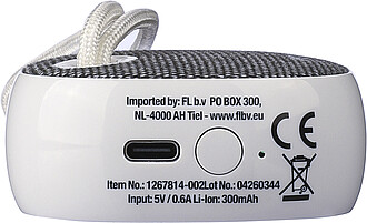 Recyklovaný ABS reproduktor, bílá