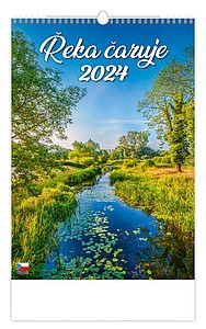 Řeka čaruje 2025, nástěnný kalendář, prodloužená záda - reklamní kalendáře