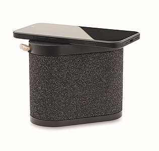 Reproduktor s 15W bezdrátovou nabíječkou, černá