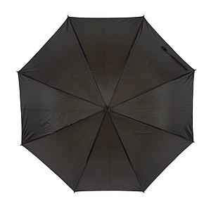 RICHTER Klasický automatický deštník s černou venkovní stranou a modrým vnitřkem