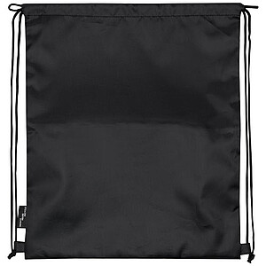 RODEGOL Stahovací skládací batoh z 210D recyklovaného polyesteru s uzavíratelnou kapsou, šedá/černá