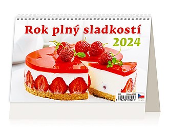 Rok plný sladkostí 2026, stolní kalendář - reklamní kalendáře