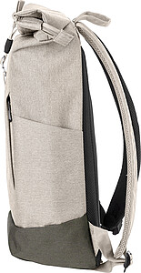 Rolovací batoh z polyesteru, 600D, béžová