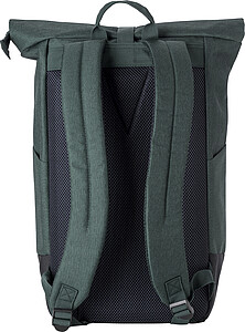 Rolovací batoh z polyesteru, 600D, zelená - batoh s potiskem