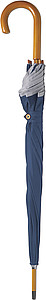 RUBENS Deštník s luminis. okrajem, modrý, rozměry 100 x 89 cm - reklamní deštníky