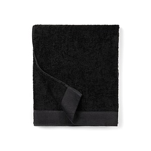 Ručník, 90x150cm, černý