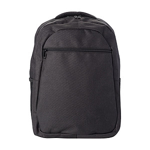 RUHAS Polyesterový batoh na notebook (15"), černá - batoh s potiskem