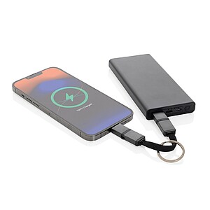 Rychlý nabíjecí kabel Terra 4v1 60W z recyklovaného hliníku, šedá