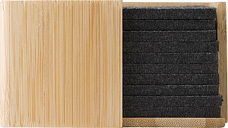 Sada 10 plstěných podtácků z RPET