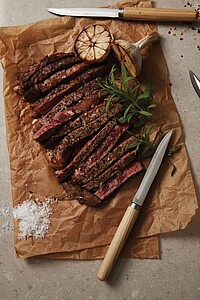 Sada 4 nožů s dřevěnou rukojetí