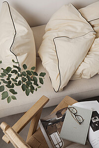 Sada 4ks povlečení VINGA z organické bavlny, béžová