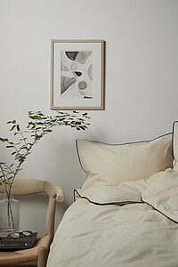 Sada 4ks povlečení VINGA z organické bavlny, béžová