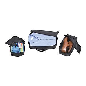 Sada cestovních organizérů z rPET, černá