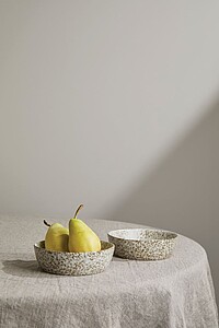 Sada dvou malých kameninových servírovacích misek