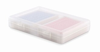 Sada klasických hracích karet, transparentní - reklamní předměty