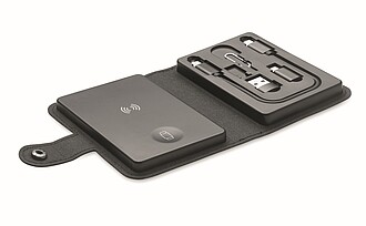 Sada konektorů 4v1, 15W, černá - reklamní předměty