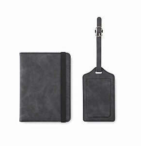 Sada obalu na pas a visačky na zav, tmavě šedá