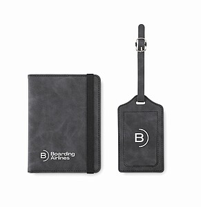 Sada obalu na pas a visačky na zav, tmavě šedá