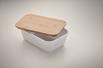 Sada obědové krabičky a lahve, bílá