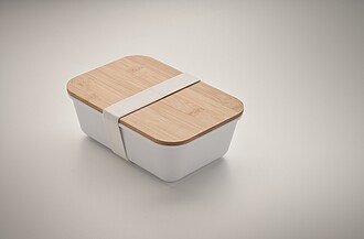 Sada obědové krabičky a lahve, bílá