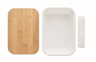 Sada obědové krabičky a lahve, bílá