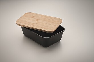 Sada obědové krabičky a lahve, černá