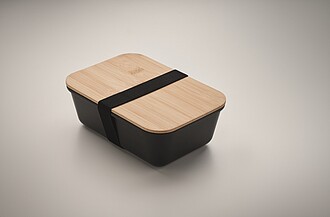 Sada obědové krabičky a lahve, černá