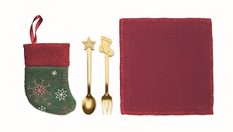 Sada příborů na vánoční dezert - reklamní předměty