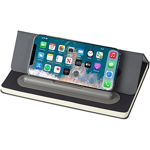 Sada zápisníku a kuličkového pera, šedá