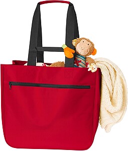 SALAVITA Nákupní prostorná taška, červená