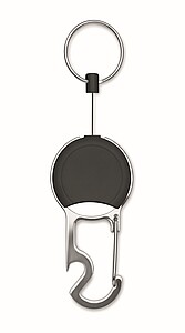 Samonavíjecí držák s klipem, černá