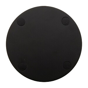 SATIRA Bezdrátová 15W rychlonabíječka z recyklovaného hliníku, černá