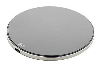 SATIRA Bezdrátová 15W rychlonabíječka z recyklovaného hliníku, šedá