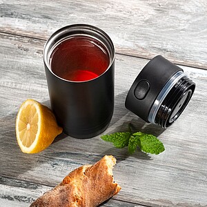 SCHWARZWOLF ADRASAN Termohrnek, objem 240 ml, černá