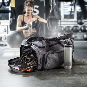 SCHWARZWOLF ARARAT Cestovní a sportovní taška 2v1, šedá