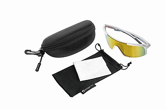 SCHWARZWOLF BARWON Sportovní polarizační brýle, bílá - sluneční brýle s vlastním potiskem