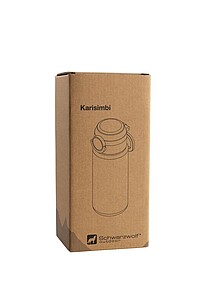 SCHWARZWOLF KARISIMBI Tritanová láhev na pití, objem 650 ml, transparentní/černé víčko