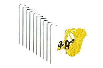 SCHWARZWOLF KERKINI Outdoorový přístřešek pro 2 osoby, modrošedá