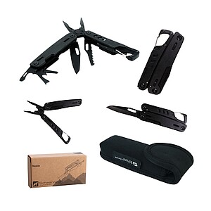 SCHWARZWOLF NOBLE Multifunkční nářadí, 11 ks, černá