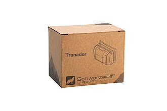 SCHWARZWOLF TRONADOR Lehká čelovka s COB diodou, černá