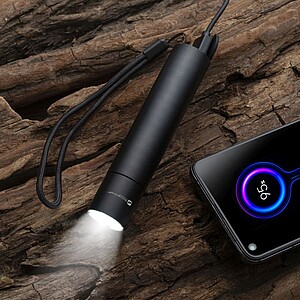 SCHWARZWOLF ZAGROS Dobíjecí svítilna s 5W XPG diodou, černá