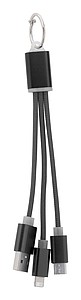 Scolt USB nabíjecí kabel, černá - reklamní předměty