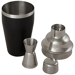 Šejkr na koktejly z recyklované nerezové oceli, černý