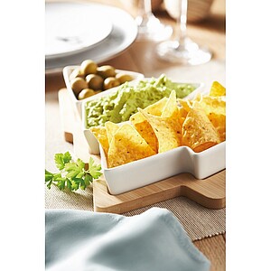 SERVETES Servírovací podnos s miskami ve tvaru stromečku