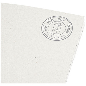 Sešit A5, 30 linkovaných listů, vyrobeno z recyklovaných kartonů od mléka