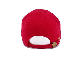 Šestipanelová čepice se sandwich kšiltem, červená